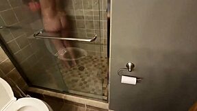 stepdaughter caught spying on stepdad blows him deep with creamy facial finish