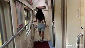 imagine fucking in a packed train toilet line!