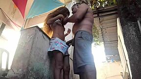 Teen Slut Fucks Stepdad in Backyard While Grandparents Away