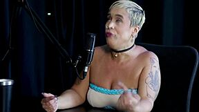 mixed crowd watches milf pick her battles after dud just joana on sheer red