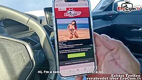 deutsche milf tyra ride gets outdoor anal from stranger