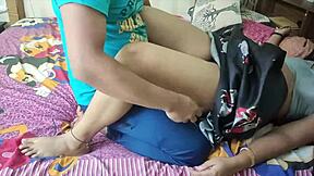 desi wife spreads legs wide for friend's monster cock under sheets