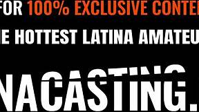 Tattooed latina 18yo bikini babe stretched gaping by big cock casting fuck