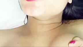 Desi village teen's shaved tight pussy fucked hard by horny boyfriend big boobs bounce