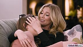 Hey teen babe, taste your blonde stepmom's ass rimjob now?