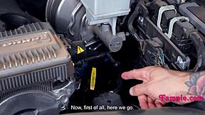 Stepdaughter keeps distracting stepdaddy from work with her urges