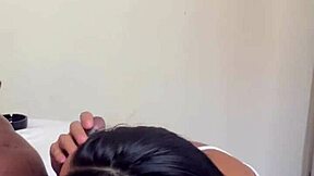 Amateur Couple: Deepthroating BBC to the Bottom Nysdel