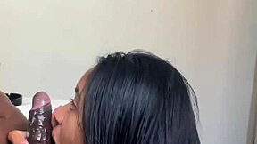 Amateur Couple: Deepthroating BBC to the Bottom Nysdel