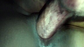 Petite babe's big pussy lips creampied after dirty muscular pounding pov