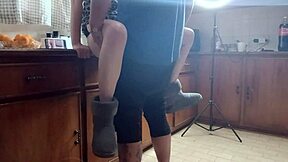 Mommy's Tight Pussy Cums Hard For You In Homemade Kitchen Fuck!