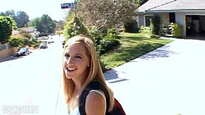 Sexy Blonde American Teen Pounds Tight Pussy On Hard Cock