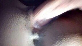 Petite babe's big pussy lips creampied after dirty muscular pounding pov