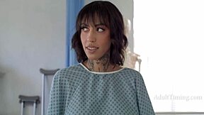 Nurse milfs turn doctor's office into rough anal toy gangbang on patients