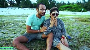 Beautiful Indian teen bent over doggystyle creampie jungle fuck!