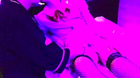 net tights waitress takes my creampie doggy cosplay maid blowjob and pussy lick ahh