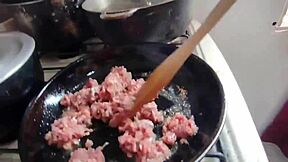 dinner turned into my stepbro's huge cock slamming my tight pussy raw!