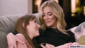 Hey teen babe, taste your blonde stepmom's ass rimjob now?