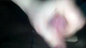 amateur guy rips lingerie for quick pantyhose cum handjob