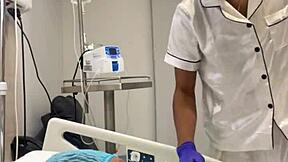 doctor horny fucks patient leaves tits full of milk creampie cumshot