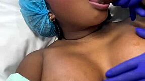 doctor horny fucks patient leaves tits full of milk creampie cumshot