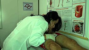 nurse gets hot over patient's huge boner