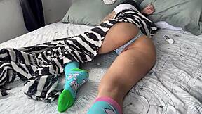 wake up girlfriend for deep pussy pounding and anal massage orgasm?