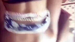 rough quickie doggystyle on slutty stepsis ends with cum dripping off her ass 😈🍑