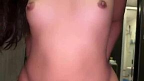 skinny 18yo asian teen gets her tight pussy pounded by huge white cock pov style