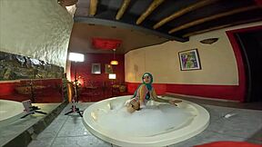 Mia Niqab's jacuzzi pussy-to-mouth ride with rough doggystyle ass shaking