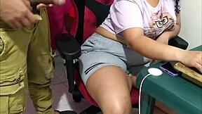 Real Homemade Neighbor Borrows PC for Doggystyle Fuck