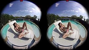 wanna watch gina gerson toy her petite pussy poolside vr?