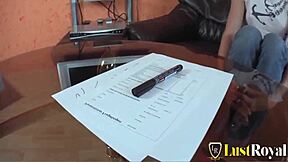 wanna see this perfect body girl shove big dildo deep in pussy?