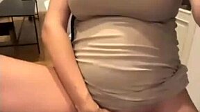 my stepmom's milky tits suck dick while showing swollen pussy close