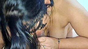 curvy colombian stepmom sucks best blowjob in lingerie for young taboo