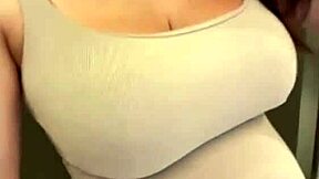 my stepmom's milky tits suck dick while showing swollen pussy close