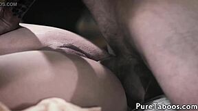 my stepsis breaks me in with her tight pussy and oral tease