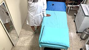 married argentinian nurse stays late caught on hidden cam