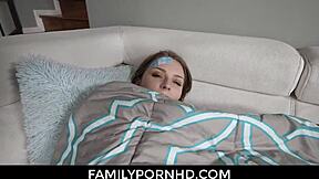 Brunette Stepsis Explodes Squirting All Over Bros Monster Cock In Wild Hardcore Session