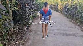 Pinay teen fucks publicly by road—scandalous thrill!