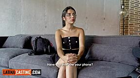 petite latina teen stretched wide by big cock in homemade pov audition ughh