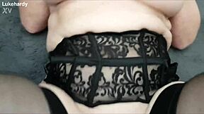 Blonde granny craves young dick smashing her huge tits