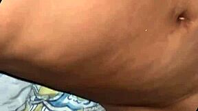 Fiesta de Halloween turns into hot room fuck for tight virgin-like girl