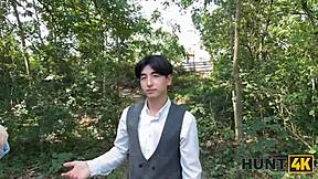 Busty Redhead Lures Stranger For Outdoor Fuck Right In Front Of Boyfriend