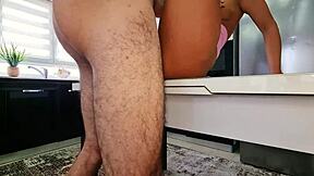 Horny Couple Fucks Hard Kitchen Quickie Orgasm!