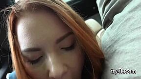 innocent teen sucks cock in pov then takes banging