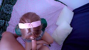 classmate blasts facial on mexican schoolgirl's pretty pussy