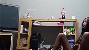 wife skips cleaning to suck hubby's cock instead in homemade clip