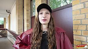 German Scout Slim Ukrainian Mari Moon Cums In Eye During Berlin Pickup Casting Fuck