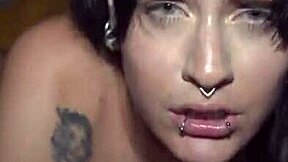 brunette blue eyes girl fucked nonstop in hotel bed