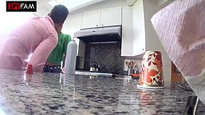 Stepsis Begs For Stepbro's Monster Cock After Thanksgiving! Petite Blonde Takes Doggystyle Facial Creampie